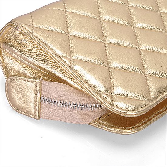 High Quality Chanel Cambon Cosmetie Pouch A31502 Golden